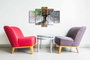 Wallity Cuadro Decorativo en Lienzo 5 Piezas 5PUC-042 Multicolor